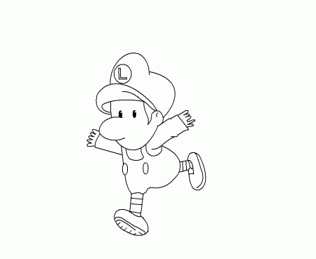 Luigi Coloring Pages 2 | Coloring Pages To Print