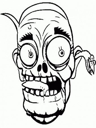 Children scary zombie Colouring Pages