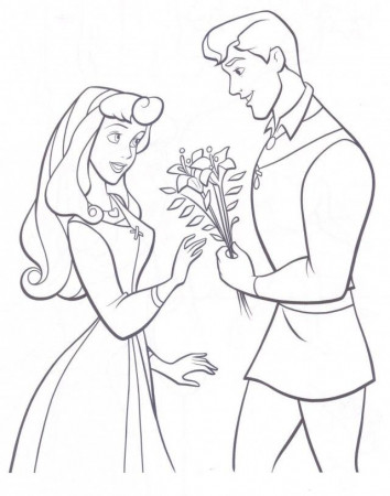 Free Disney Princess Ariel And Eric Coloring Pages 