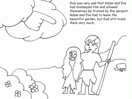 Coloring Page Place :: Adam and Eve Coloring Pages