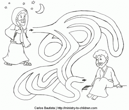 Nicodemus Coloring Pages