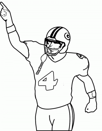 Football Player Holding The Ball On Game Coloring Pages - Football 