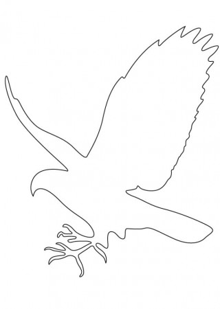 falcon in outline coloring page | Download Free falcon in outline 