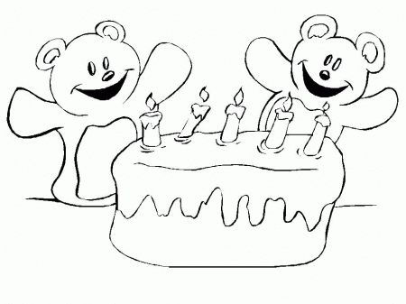 Coloring pages happy birthday - picture 10
