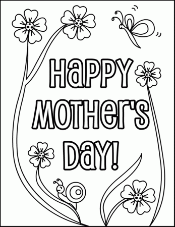 child coloring may drawings mothers day page fun happy