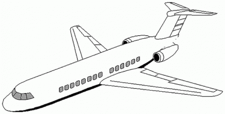 Coloring Sheets Transportation Air Plane Free For Girls & Boys - #