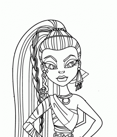 Monster High Nefera De Nile And Friends Coloring Pages - Monster 