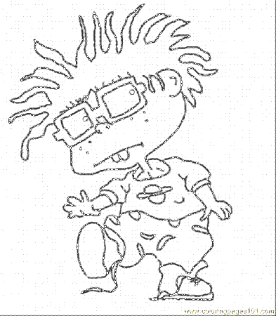 Coloring Pages Chuckie (Cartoons > Rugrats) - free printable 