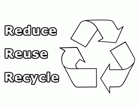 Reduce Reuse Recycle Coloring Pages - Free Printable Coloring 