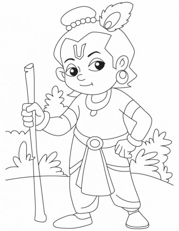 Lord krishna the protector coloring pages | Download Free Lord 