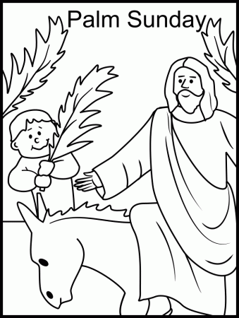Palm Sunday Coloring Pages