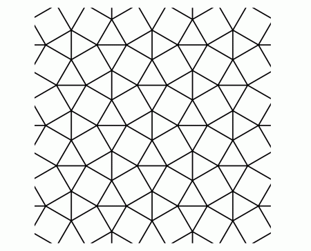 Tessellation coloring page for kids