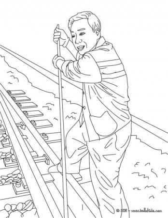 TRAIN STATION JOBS Coloring Pages Rail Switchman 214694 Steam 