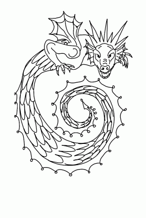 chinese new year dragon Colouring Pages (page 2)