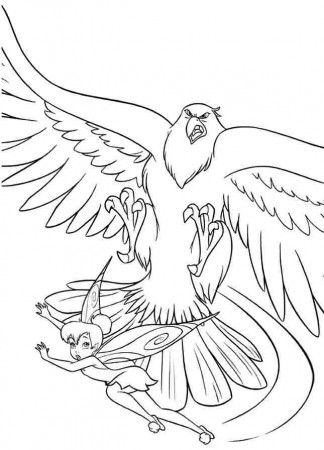 Printable Free Cartoon Tinkerbell For Kids Coloring Pages For Kids 