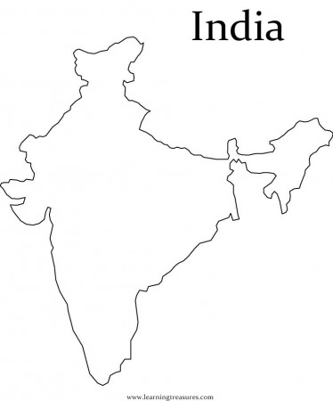 India Map & Worksheet - Geography