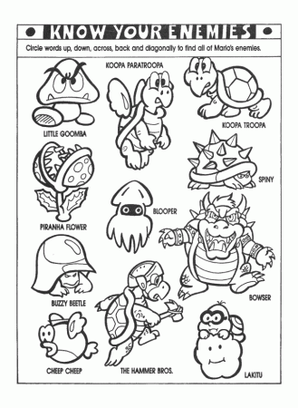 nintendo power Colouring Pages