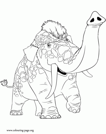 The Croods - Girelephant coloring page