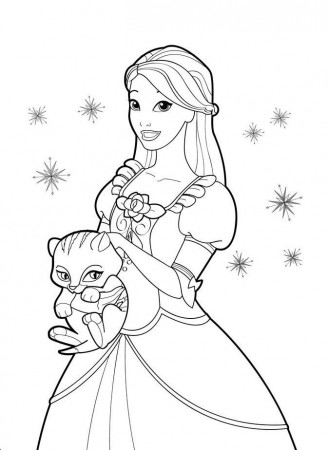 princess cats Colouring Pages