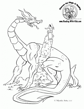 Hero Sword Dragon - Dragon Coloring Pages : Coloring Pages for 