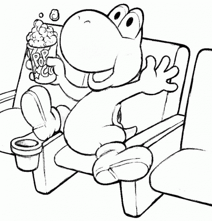 Yoshi Coloring Pages to Print | Color Printing|Sonic coloring 