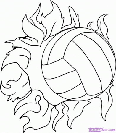 Volleyball Coloring Pages For Kids | 99coloring.com