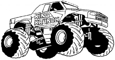 Monster Truck Coloring Book Free | Laptopezine.