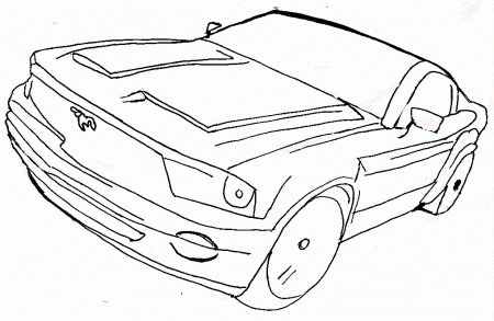 Ford-GT-2004-Mustang-Coloring- 