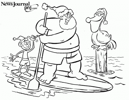 christmas scene Colouring Pages