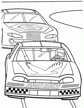 Nascar-coloring-11 | Free Coloring Page Site