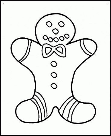 Printable Gingerbread Man Coloring Page For Kids Toadz Toyz 254375 