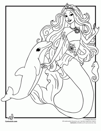 Barbie Color Page | Free coloring pages