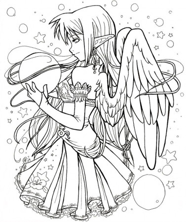 Elf angel - Art trade by angelnablackrobe on deviantART