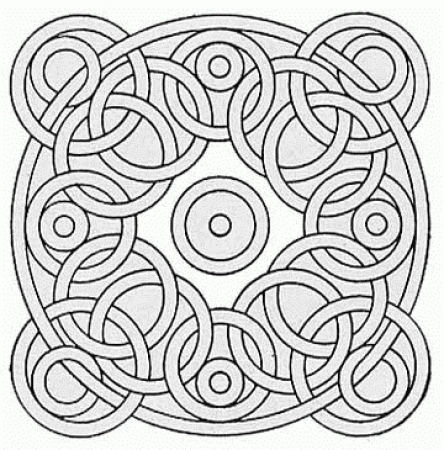Coloring Pages of Geometrical Pattern | Free Coloring Pages