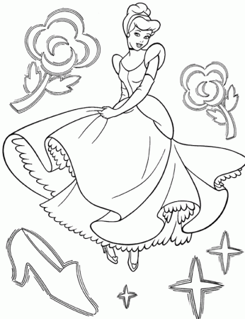 cinderella coloring page | Creative Coloring Pages