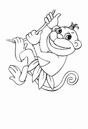 Bowser Coloring Pages Free Baby Monkey Coloring Pages Kids 175350 