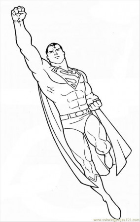 Free Printable Coloring Page Superman 0010 7 Cartoons Others 
