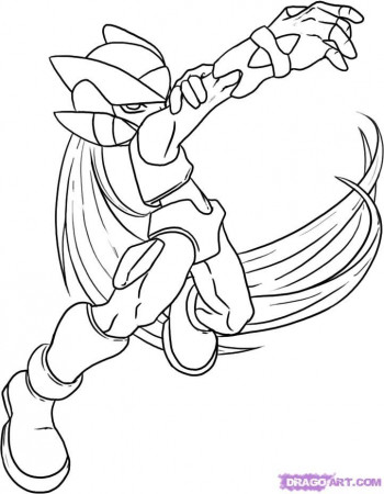 zero from megaman x Colouring Pages