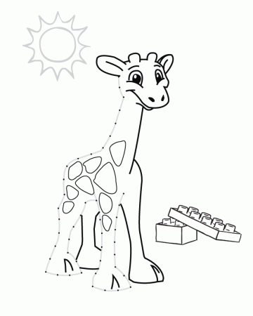 cartoon dot to coloring pages