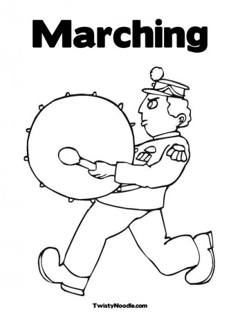 marcing band Colouring Pages (page 2)