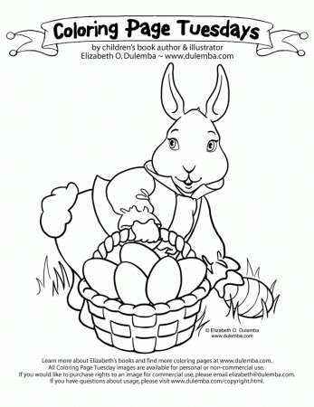 peter cottontail coloring pages