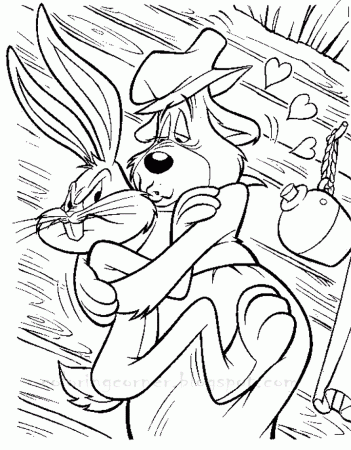 Bunny Coloring Bugs Book Pages Tattoo Page 4