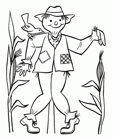 Scarecrow Coloring Pages