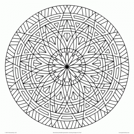 Pattern Coloring Page For Kids : Printable Coloring Book Sheet 