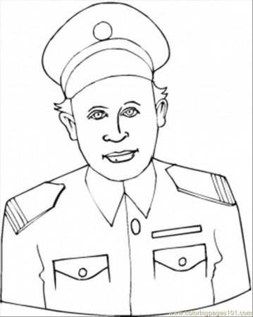 Coloring Pages Navy Man (Peoples > Profession) - free printable 
