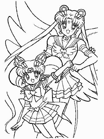 Sailor Moon Coloring Page - Coloring Home