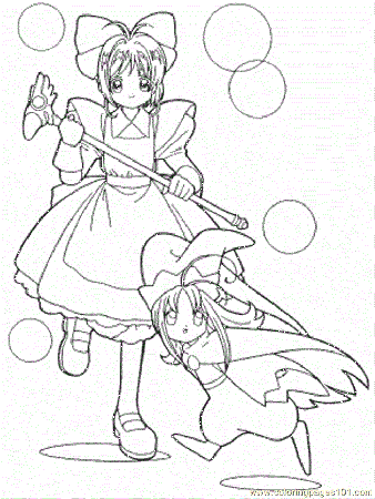 Coloring Pages Card Captors Coloring Pages 32 (Cartoons 