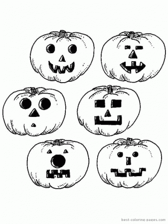 Halloween pumpkins | Best Coloring Pages - Free coloring pages to 