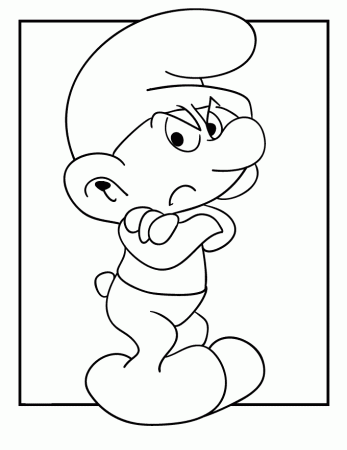 Smurfs Coloring Pages For Kids 99 | Free Printable Coloring Pages