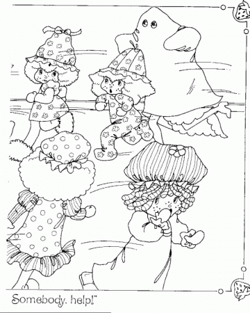 Strawberry Shortcake Coloring Book Slumber Party Toy 192176 Holly 